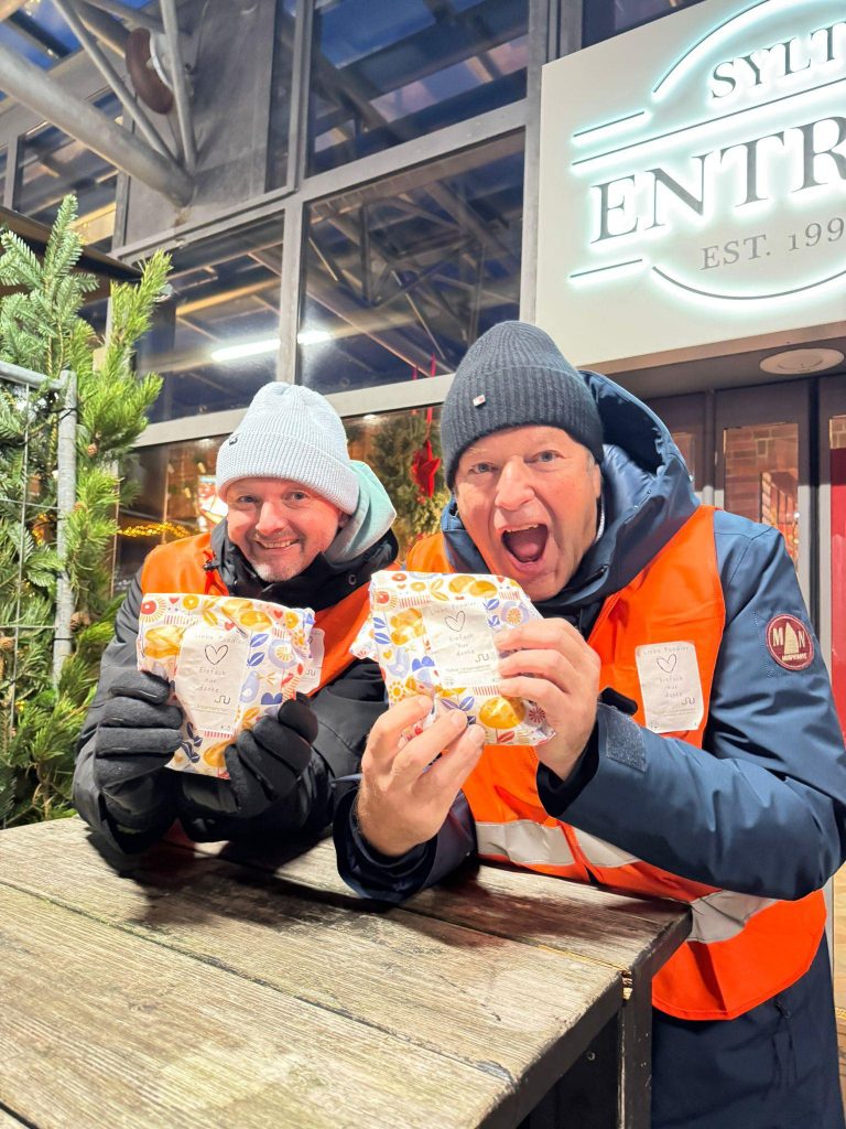 Gute Stimmung auch im SU-Vorstand während der Aktion...